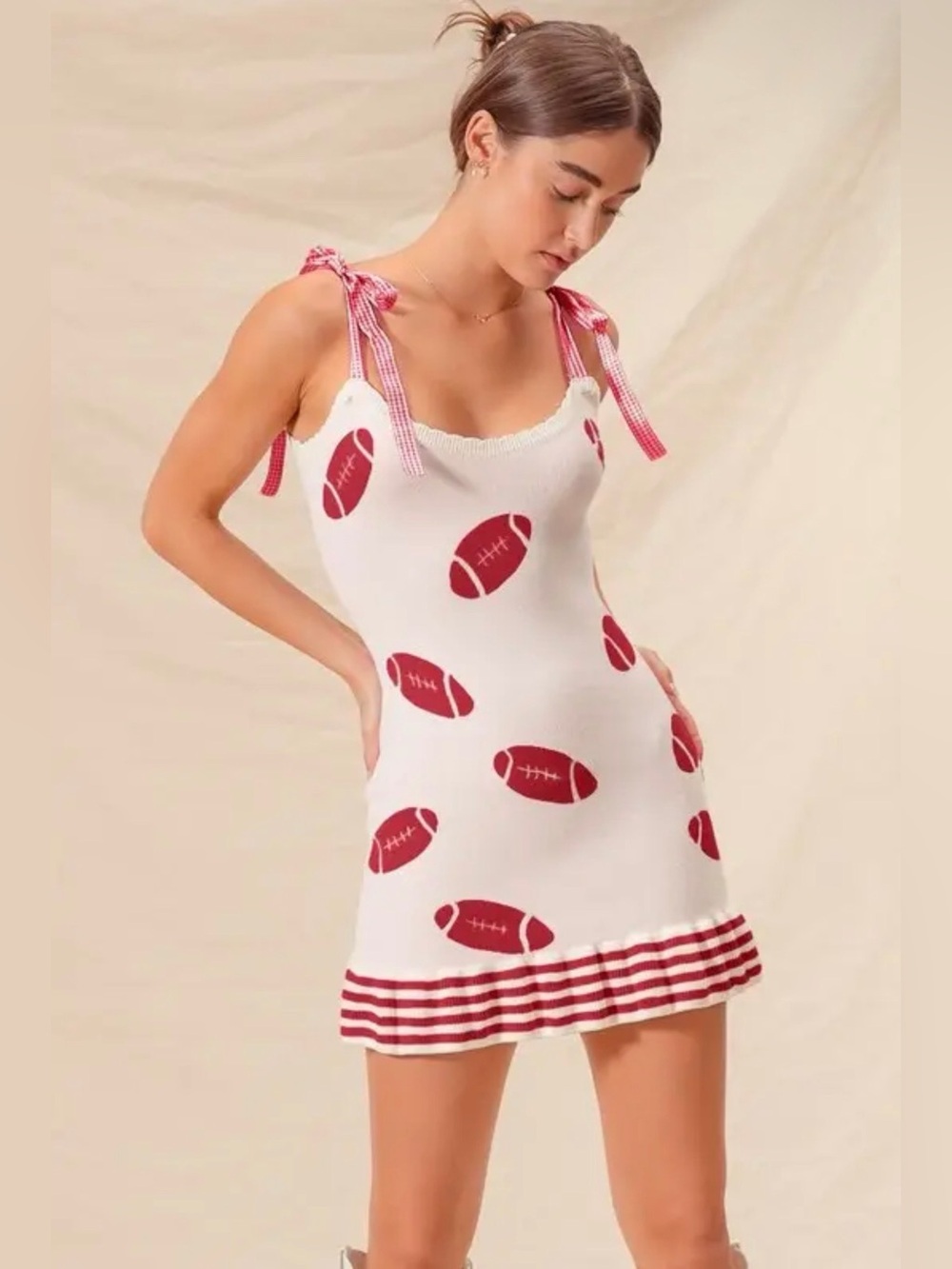 So Me Gameday Football Knitted Dress